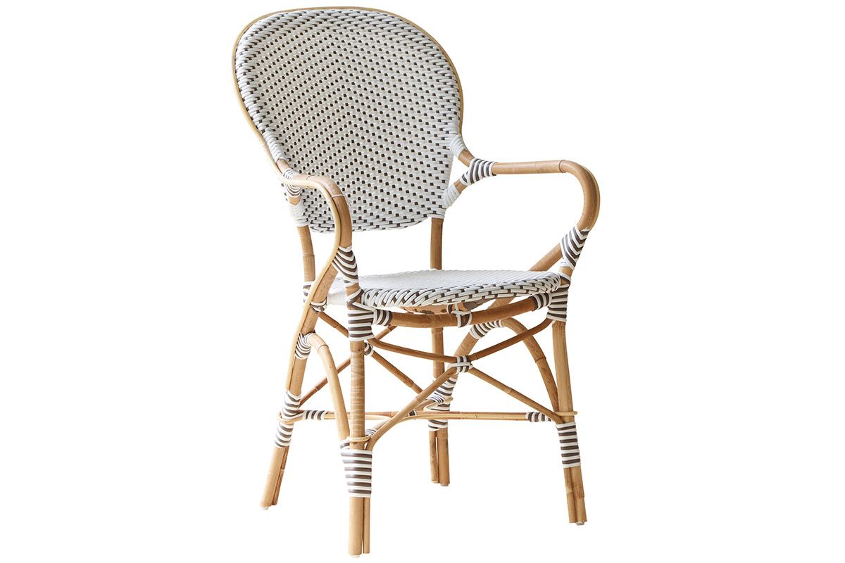 coussin chaise en résine isabelle coloris blanc
