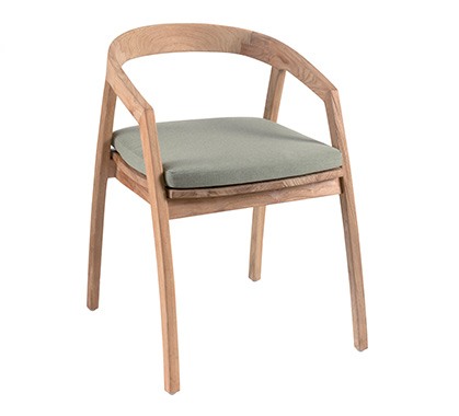Chaise et fauteuil en teck